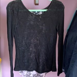 Black sweater with floral back🌸